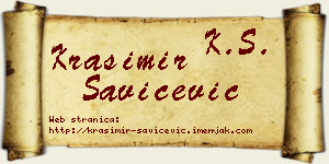 Krasimir Savićević vizit kartica